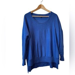 EILEEN FISHER | Merino Wool, Drop Shoulder, Royal Blue, Sweater, Women’s XS